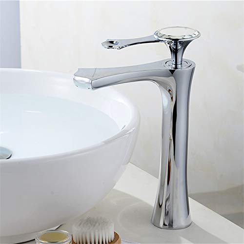 Robinet en laiton anti-calcaire pour éliminer les fuites de vasque avec mitigeur cristal LWX