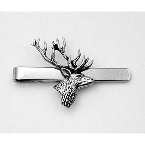 Hoardersworld Handmade Stag's Head Tie Clip Cover