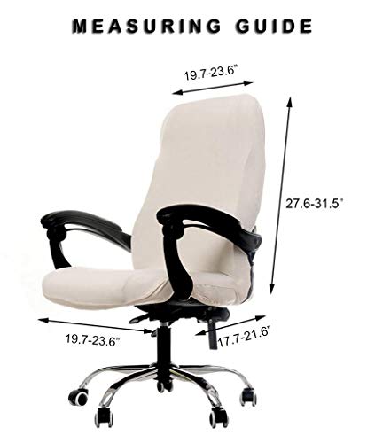 WOMACO Printed Office Chair Covers, Stretch Computer Chair Cover Universal Boss Chair Covers Modern Simplism Style High Back Chair Slipcover - A1, Large