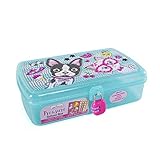 Hot Focus Treasure School Box with Lock – Best Pals Girls Pencil Case Box Includes Pencils, Notepad and Stickers