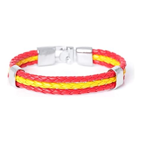 Moonlight Star Pulsera de Cuero con Bandera de España Cover