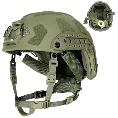 Casque Fast Helmet léger Jorzer avec adaptateur de rail et sangle réglable