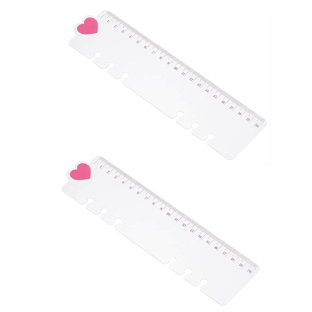 SENRISE 2pcs Bookmark Ruler, A5 Plastic Binder Divider Snap-in Bookmark