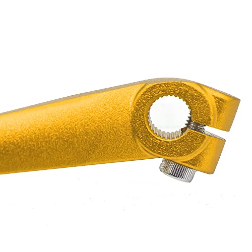 Image of CNC Aluminum Motorcycle Gear Shifter Lever, Foldable Gear Shift Lever Fits for 50cc 110cc 250cc Dirt Pit Monkey Bike Motorcycle ATV Quad Accessories Parts (Golden)