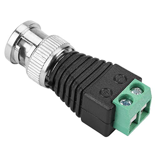 Acouto 10pcs Green Coaxial BNC Conector de Cable Masculino Adaptador Terminal de Terminal para CCTV Video Balun Camera: Fácil de Instalar, Vida útil Larga