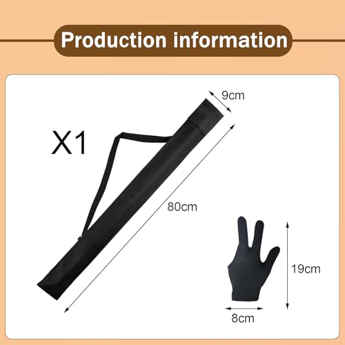 EUYKQNOI 1 Pack Pool Cue Bag,Pool Queue Tasche,Billard Queue Tasche,Tragbare Pool Queue Tasche Tragetasche Snooker Sticks Billard Tasche für 1/2 Snooker Billard Stick Rod Storage
