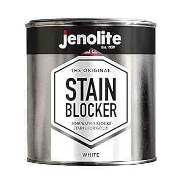 JENOLITE Stain Blocker Paint | WHITE | 1 Litre | Damp Seal Paint | Damp & Anti Mould Coating For Walls & Ceilings | Immediately Block Stains, Mould & Mildew