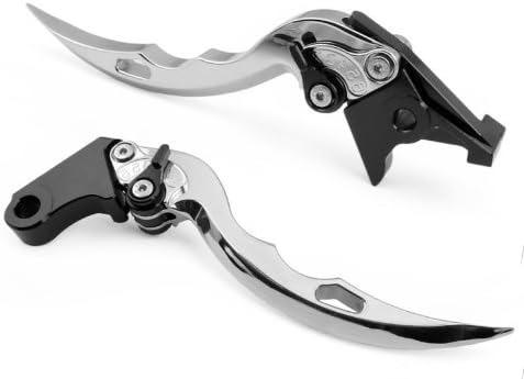1 Pair Motorcycle Motor OEM Style CNC Aluminum Blade Style Clutch & Brake Levers Silver Fit For KAWASAKI ZX10R 2006-2012 (F-88/K-828)