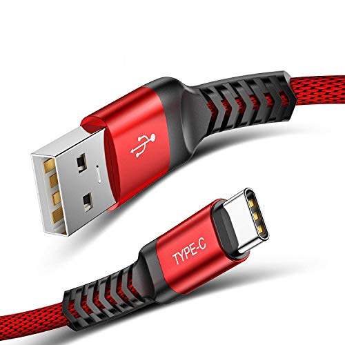 Usb C Tipo Cable 2m LoveSelfy 18Gbps 3.0 Duradero Nylon Carga Rápida Cargador Type usb-c de y Sincronización para S10 S9 S8 Note 8 9 Sony LG Nexus 5X 6P HTC 10 U11 OnePlus 2 3T P9 P10 P20 Pro Lite