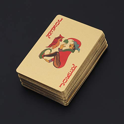 Tomaibaby Kartenspielen Vergoldete Spielkarten Plattierter Schürhaken Poker-Spielkarten Goldene Liebhaber Rosen – Bild 3