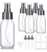 Tecohouse Glass Spray Bottles 2 oz, 5 Pack Small Glass Spray Bottle for Essential Oils, Cleaning ...