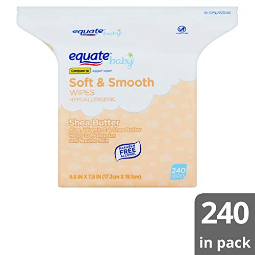 Equate Shea Butter Refill Wipes, 240 sheets