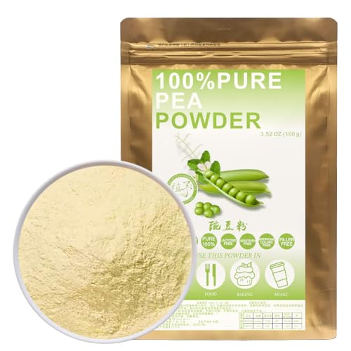 100% Natural Pure Pea Powder 100g/3.52oz 豌豆粉 Zum Kochen von Backrezepten für Getränke,| Ohne Konservierungsstoffe, Ohne Zuckerzusatz