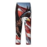 Matériau confortable : fabriqué à partir d'un mélange de polyester 95 et de 5 nylon, ce pantalon de pyjama d'été motif aigle avec drapeau américain imite la sensation. Le tissu est doux, respirant et assure un maximum de confort pour les hommes et les femmes.