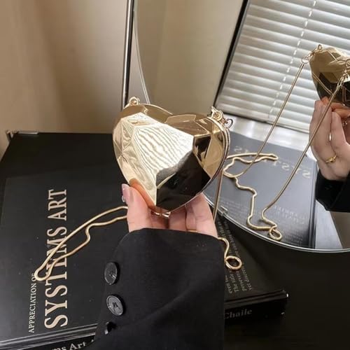 Cute Hearts Shaped Crossbody Bag Women Evening Party Bag Tote Bag Fashion Shoulder Crossbody Bags Acrylic Chain Purse Handbag for Parties and Weddings2