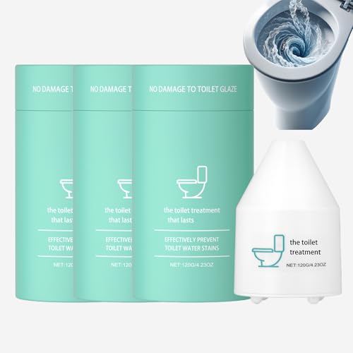 Limpiador de inodoros de gel, sin fregar, limpiador de baño, evita manchas y depósitos de cal, aroma fresco de larga duración, limpia profundamente las tuberías (3 unidades)