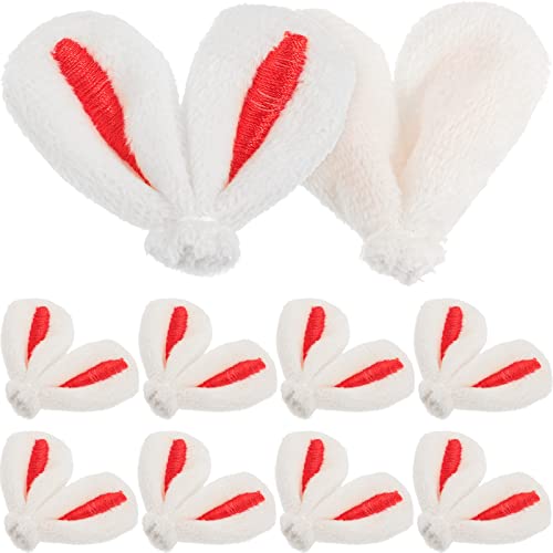 Pinces à cheveux oreilles de lapin de Pâques : lot de 20 accessoires pour coiffure de fête