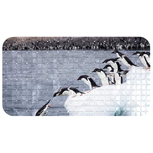 FURINKAZAN Pinguin Tier Badewanne Duschmatte rutschfeste Badewannenmatte Badvorleger mit...