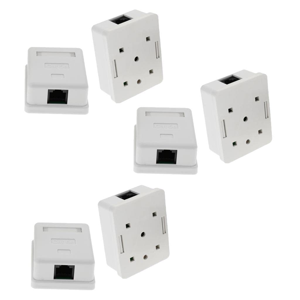 The Style Sutra 6Piece Cat5e Single Port Surface Mount Outlet Box Face Plate Backbox|Computers/Tablets & NetworkingComputer Cables & ConnectorsNetworking Cables & Adapters |6 Pieces Surface Mount Box-image-10