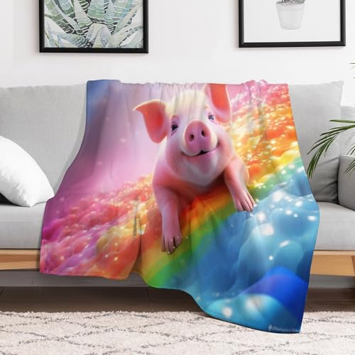 Couverture cochon mignon, une idée de cadeau flannel douce