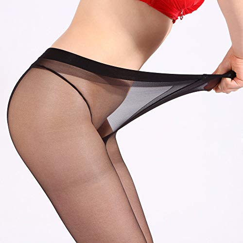 Image of Women's Sexy Shiny Sheer Control Top Tights Silk Stockings Ultra Shimmery High Waist Pantyhose