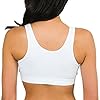 Fruit-of-the-Loom-Womens-Shirred-Front-Sport-Bra-With-Removable-Pads-2-Pack Fruit of the Loom Women's Sport Bra with Cookies , White/Heather Grey, 44(Pack of 2)