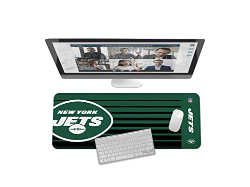 Image of SOAR NFL Unisex Multifunctional Desk Mat for Desktop, (31.5 inchx12 inch) - Ultra Soft Fabric with Non-Slip Rubber Backer - Water Resistant & Durable Nylon Stitching - Officially Licensed NFL, Desk Pad