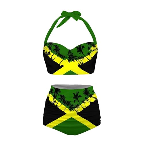 Yewattles Womens Bikini Two Piece Swimsuits Tummy Control Bathing Suits High Waisted Bikini Swimwear3