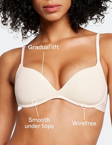 Image of Pepper Bra for Sizes AA-B Cups | Wirefree Zero-G Padded Lift Up Bra, Fitted Push Up Bralette for Women