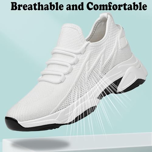 Tallure Sneakers, Tallure Elevator Shoes, Men Women 1.6"/2.4"/3"/4" Invisible Height Boosting Sneaker, Outdoor Comfortable Non-Slip Breathable Mesh Lightweight Daily Leisure Walking Sneakers3