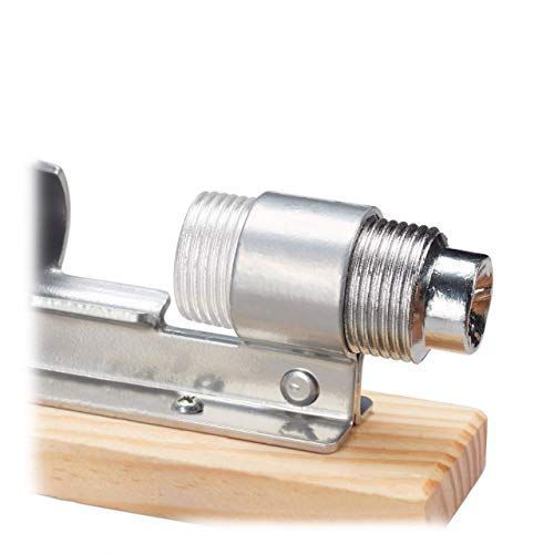 Nussknacker von Relaxdays in Silber und Naturholz