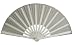 White Performance Folding Fan #3000