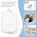 Medical Inflatable Bathtub,Shower Bath Basin Kit, PVC Portable Bathtub with Electric Air Pump,Portable Bathtub Wash Full Body in Bed Bath,for Elderly (White)
