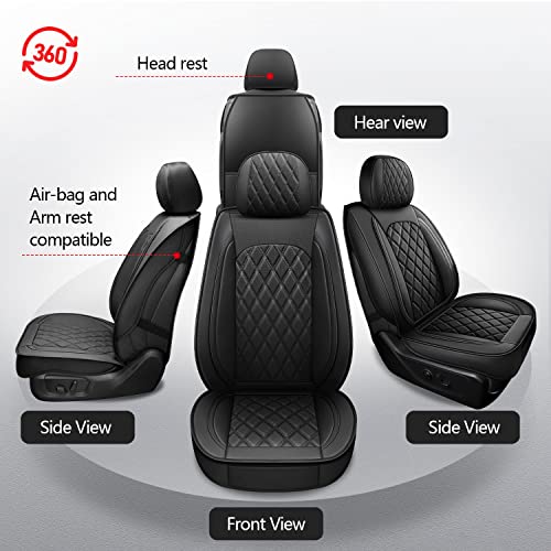 Image of MIROZO Truck Seat Covers for 2009-2026 Ram 1500 /2500 /3500,Curved Bench | Leather Ram Seat Cover,Waterproof Truck Seat Covers,Black Car Seat Covers,Heavy Duty Seat Covers With Split Bench 40 /60