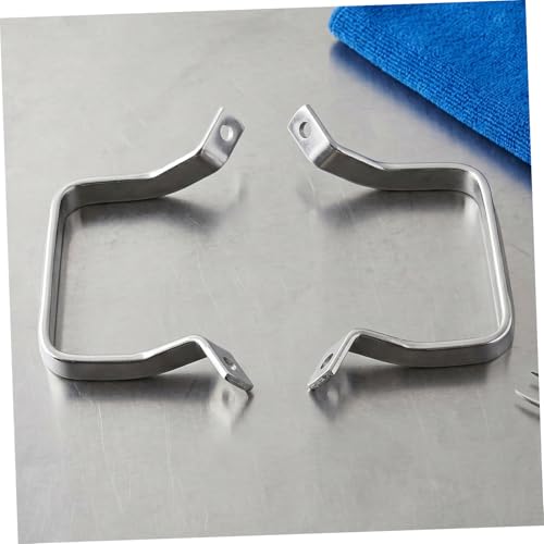 STOBAZA Repuesto de mango para olla a presión de acero inoxidable con espaciado de agujeros de 9.8 cm, 4 piezas, compatibilidad universal para ollas, vaporeras y almacenamiento de cocina empotrado miniatura 4