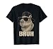 Cute Bruh Meme Capybara Lover Chill Sunglasses for Men Boys T-Shirt