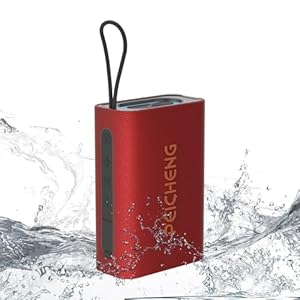 PEICHENG Speaker, Portable Wireless Bluetooth Speakers, Waterproof Loud Stereo Sound with RGB Lights TWS Long Playtime for Home/Party/Outdoor, Electronic Gadgets(1PCS, Red)