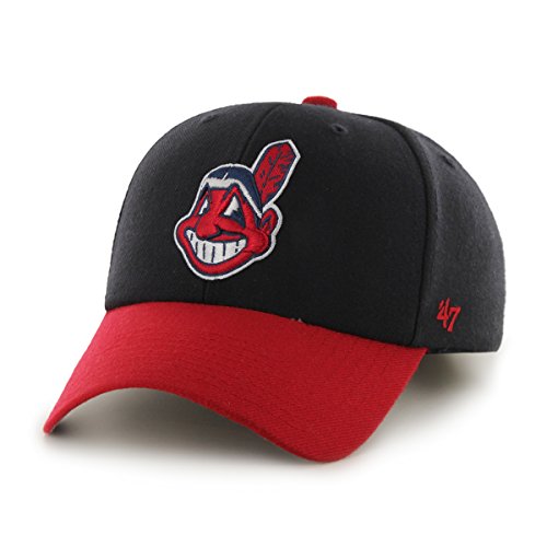 MLB Cleveland Indians Juke MVP Adjustable Hat, One Size, Navy