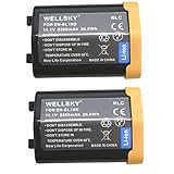 WELLSKY EN-EL18d EN-EL18c EN-EL18b EN-EL18a EN-EL18 [ 2個セット ] 互換バッテリー 3300mAh [ 純正品と同じよう使用可能 純正充電器で充電可能 残量表示可能 ] ニコン D4 / BL-5 / BL-6 / MB-D12 / MB-D18 / D4s / D5 / D6 / Z9