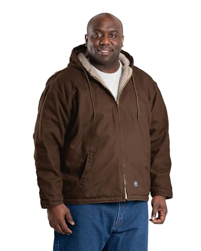 Berne Men's Heartland Washed Duck Hooded Work Coat3