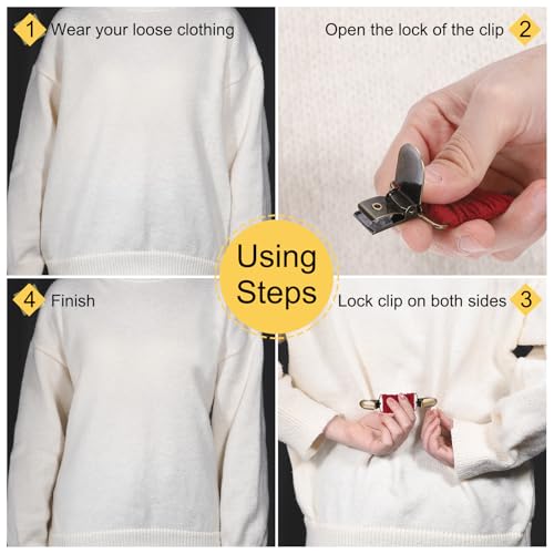 Pince pour vêtement trop grand pour cintrer robe et pull - 5