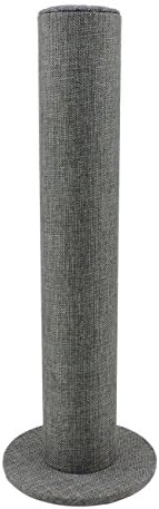 BOCAR Velvet Vertical Tower Jewelry Bracelet Display Stand Bangle T-Bar Display Holder (CTZ-black)
