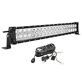 【BARRA DE LUZ LED DE 22 "】 Esta barra de luces LED de 120W ofrece una visibilidad extremadamente clara. Su temperatura de color es entre 6000 - 6500K blanco frío.