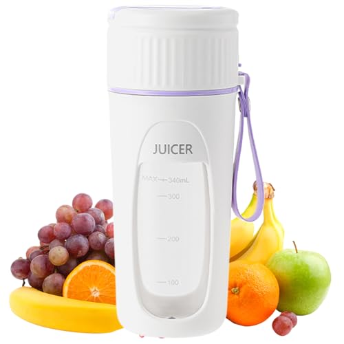 Licuadora Personal,Exprimidor Inalámbrico Recargable,Pequeña Licuadora Para Frutas Con Vasos | para Hogar Acampadas Picnic Viajes Deportes Aire Libre Senderismo