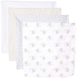 Gerber Baby 4-Pack Receiving Blanket, Elephant, 30