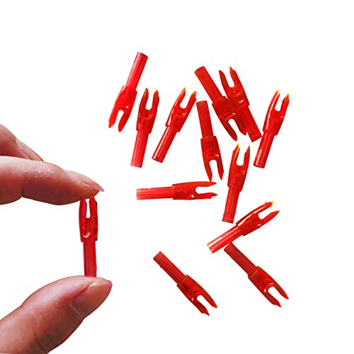 Zzyb 50Pcs Archery Insert Nock Pins Plastic Arrow Nocks Replacement Arrow Nocks Fit Inner Diameter 4.2Mm Arrow Shaft (Red) #TOP3