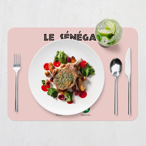 Sets de table Voyage Afrique rose - Évadez-vous pendant vos repas