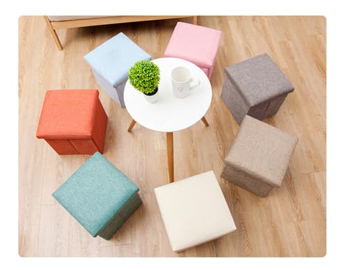 Coffre à jouets carré et pouf pliable pour libérer l'espace au sol