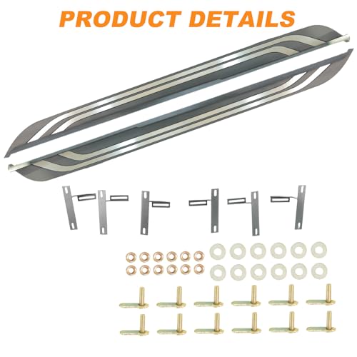 2 estribos laterales aluminio para Toyota RAV4 2019-2025 miniatura 3
