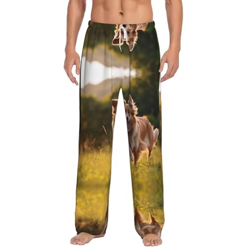 Pantalon de pyjama chaud flanelle coton homme contre le froid de nuit